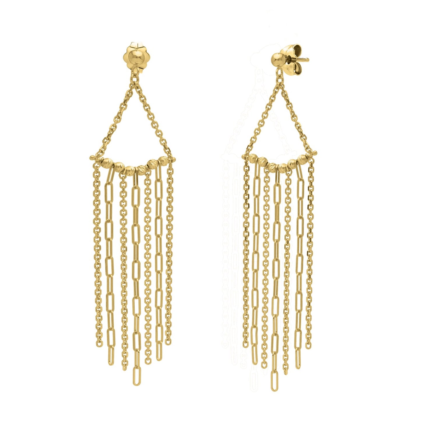 Fringe Earrings in 14K Yellow Gold