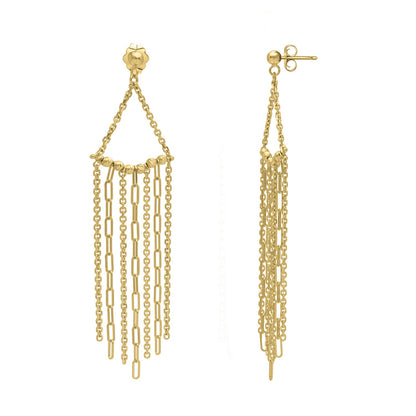 Fringe Earrings in 14K Yellow Gold