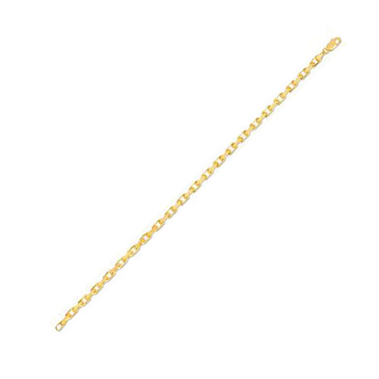 14k Yellow Gold French Cable Link Chain (3.60 mm)