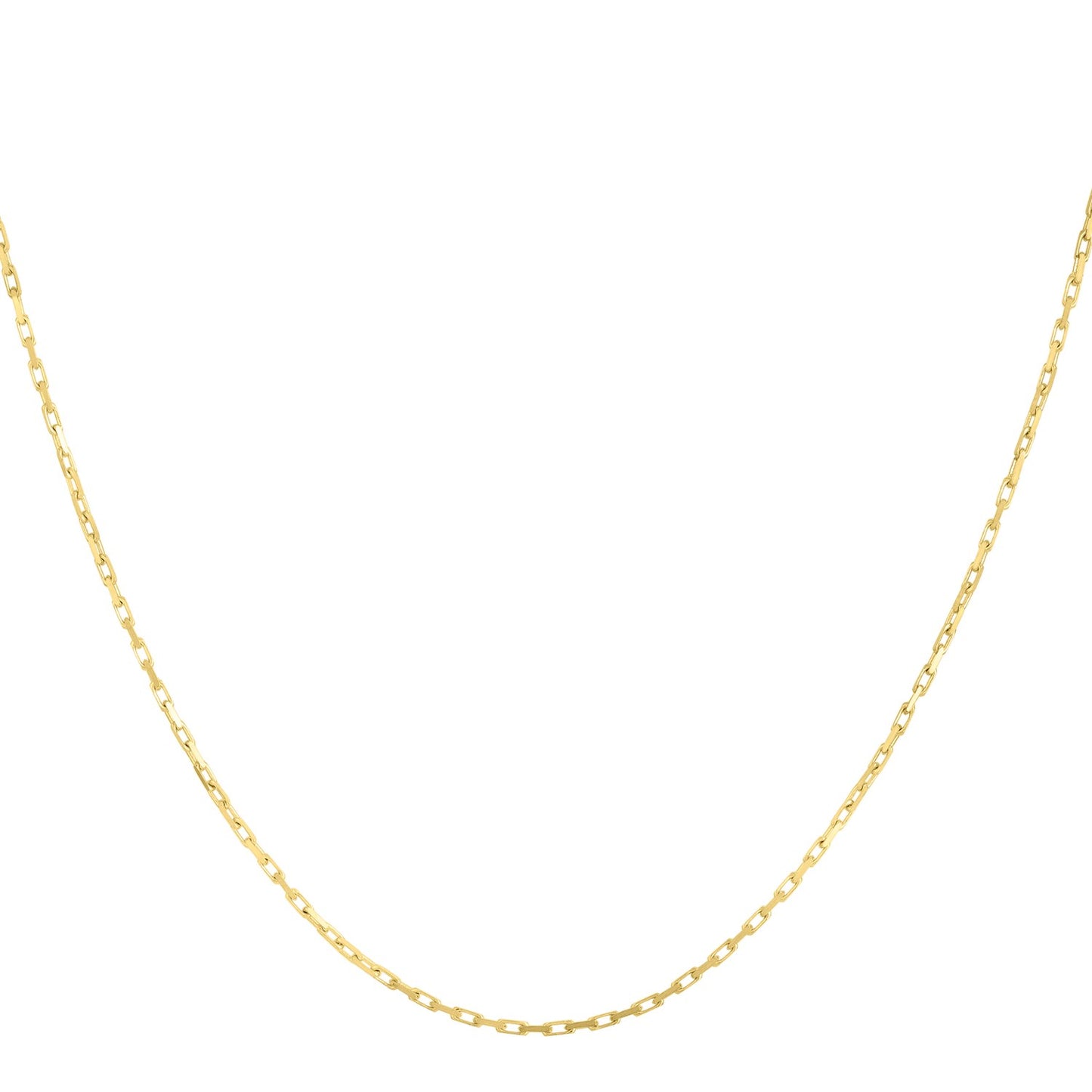 14k Yellow Gold French Cable Chain (1.3 mm)