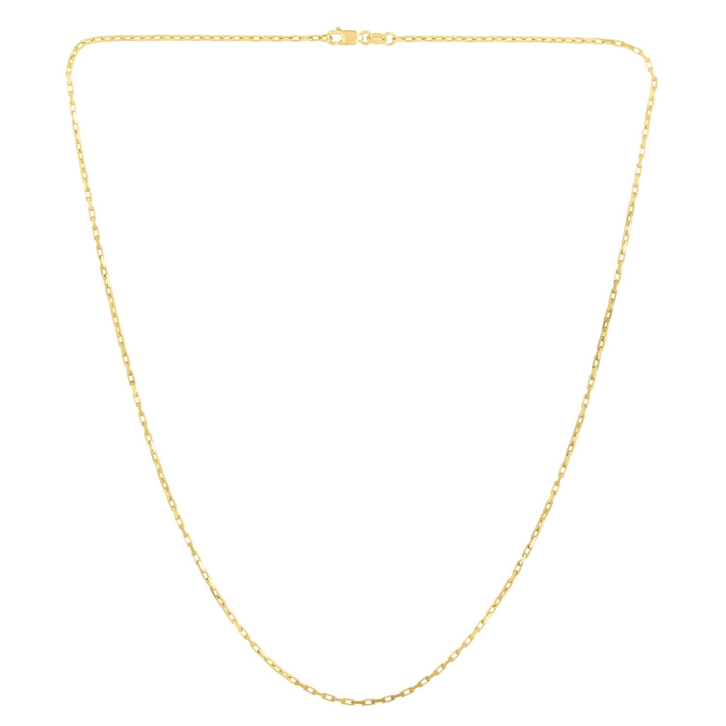 14k Yellow Gold French Cable Chain (1.3 mm)