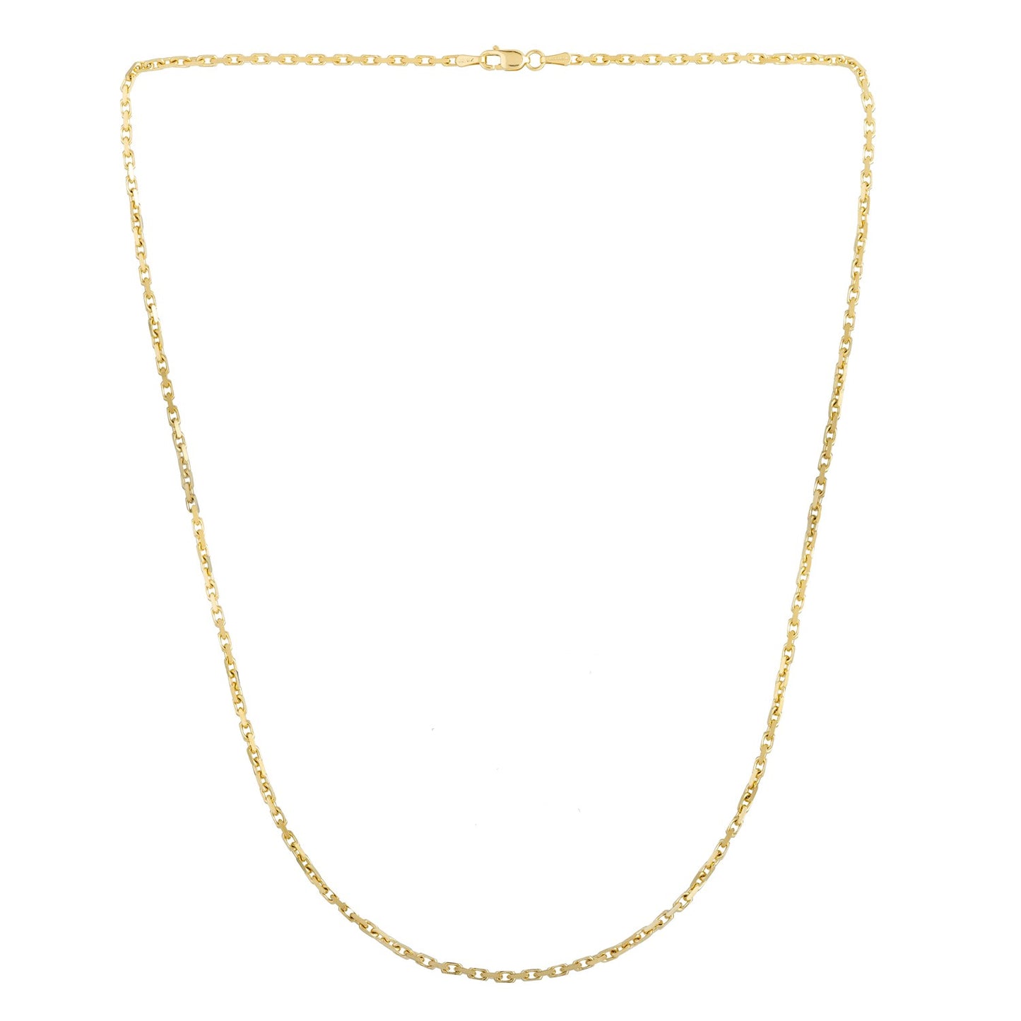 14k Yellow Gold French Cable Chain (1.90 mm)