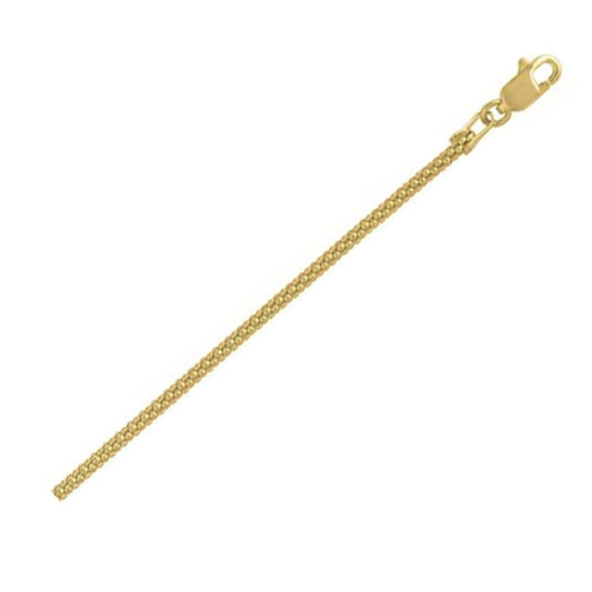 Popcorn Chain in 14k Yellow Gold (1.60 mm)